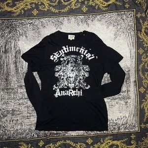 Rare vintage “Juicy couture “Black Long-Sleeve Layered tee